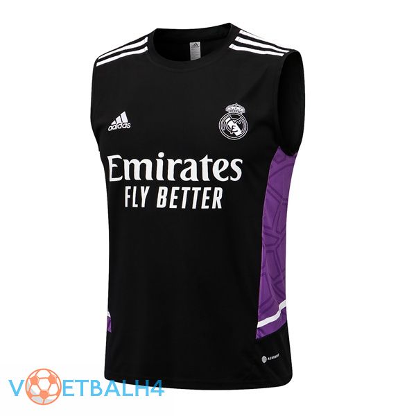 Real Madrid zwart voetbal Vest 2022-2023