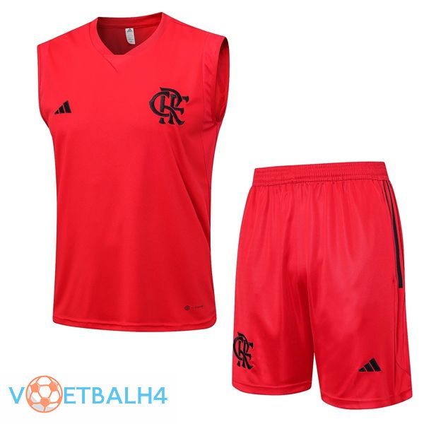 Flamengo voetbal Vest + korte broek rood 2023/2024