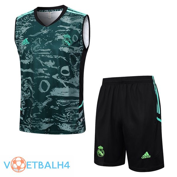 Real Madrid voetbal Vest + korte broek groente 2023/2024