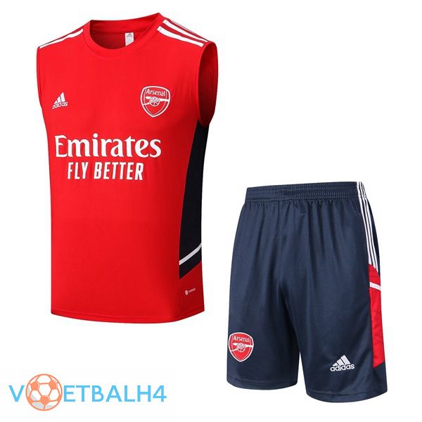 Arsenal voetbal Vest + korte broek rood 2022-2023