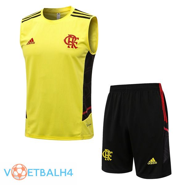 Flamengo voetbal Vest + korte broek geel 2022-2023