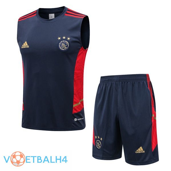 AFC Ajax voetbal Vest + korte broek blauw koninklijk 2022-2023