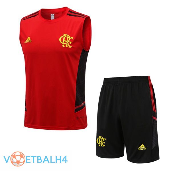 Flamengo voetbal Vest + korte broek rood 2022-2023