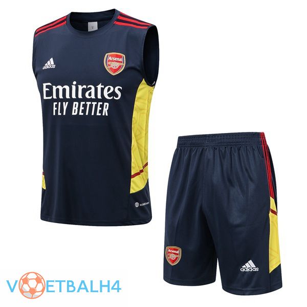 Arsenal voetbal Vest + korte broek blauw koninklijk 2022-2023