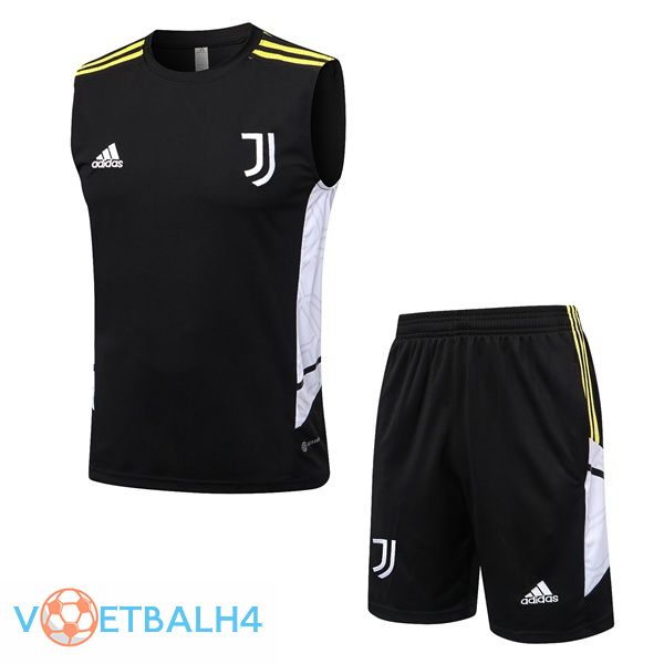 Juventus voetbal Vest + korte broek zwart 2022-2023