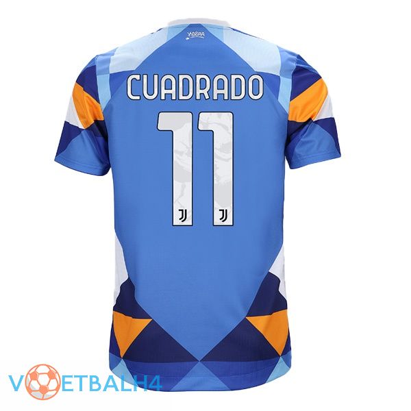 Juventus (CUADRADO 11) jersey vierde blauw 2021/2022