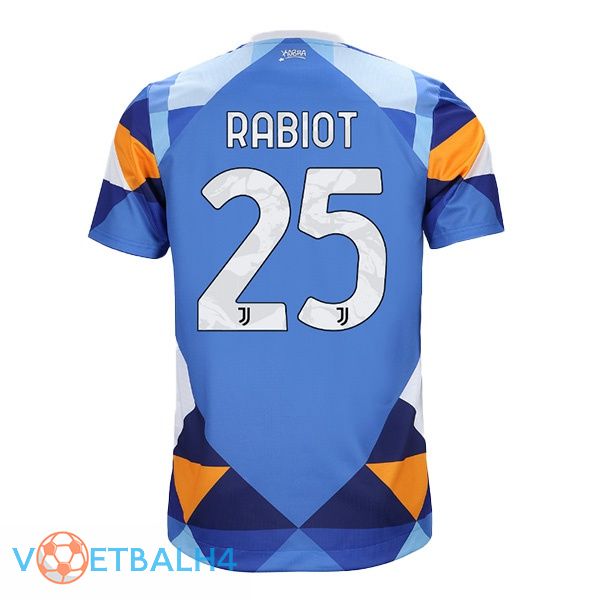 Juventus (RABIOT 25) jersey vierde blauw 2021/2022