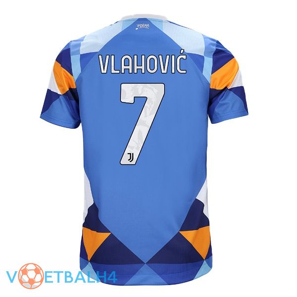 Juventus (VLAHOVIC 7) jersey vierde blauw 2021/2022