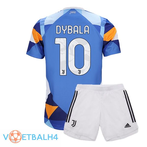 Juventus (DYBALA 10) jersey kinderen vierde blauw 2021/2022