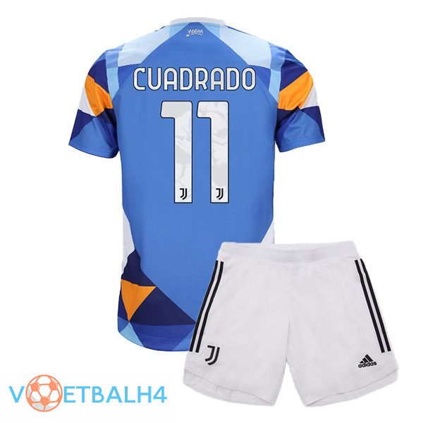 Juventus (CUADRADO 11) jersey kinderen vierde blauw 2021/2022