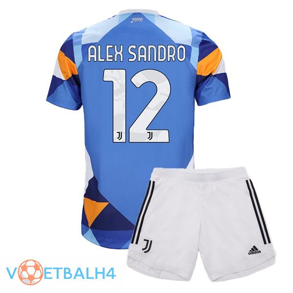 Juventus (ALEX SANDRO 12) jersey kinderen vierde blauw 2021/2022