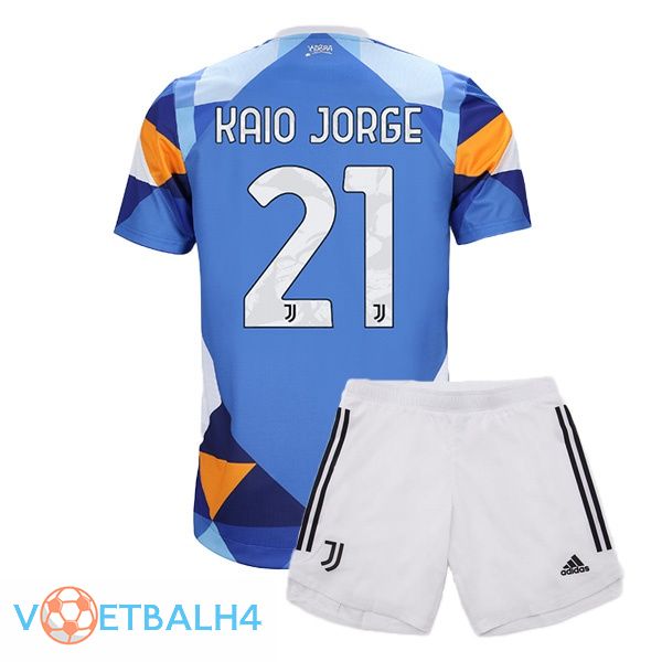 Juventus (KAIO JORGE 21) jersey kinderen vierde blauw 2021/2022