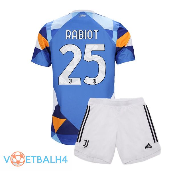 Juventus (RABIOT 25) jersey kinderen vierde blauw 2021/2022