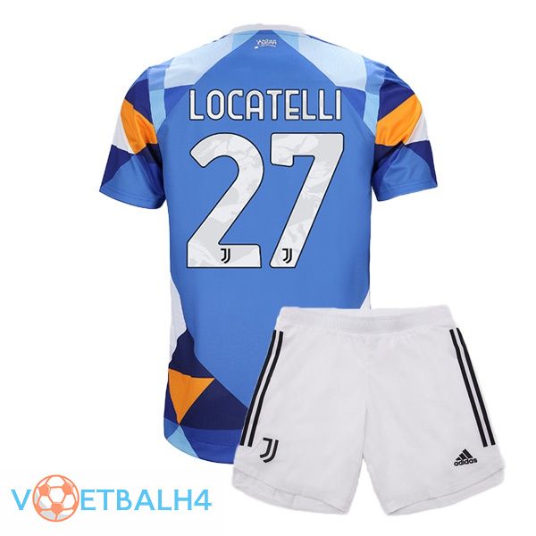 Juventus (LOCATELLI 27) jersey kinderen vierde blauw 2021/2022