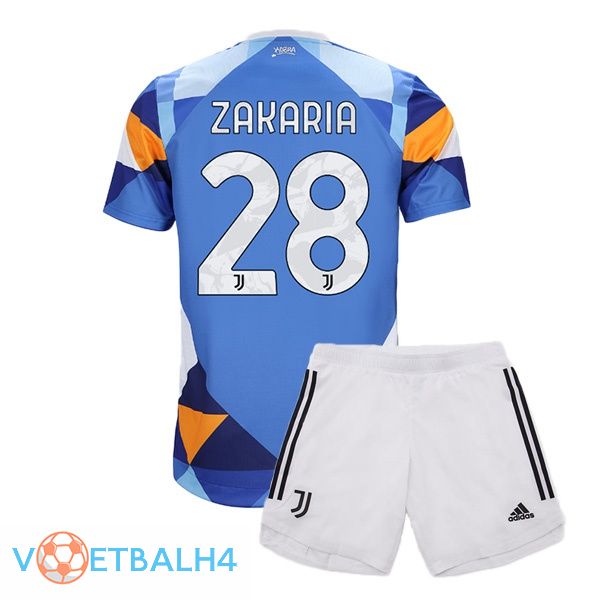 Juventus (ZAKARIA 28) jersey kinderen vierde blauw 2021/2022