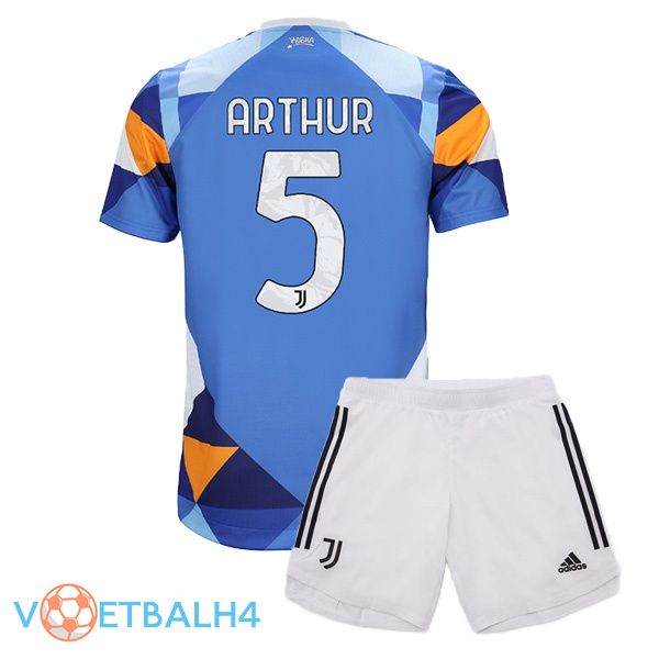 Juventus (ARTHUR 5) jersey kinderen vierde blauw 2021/2022