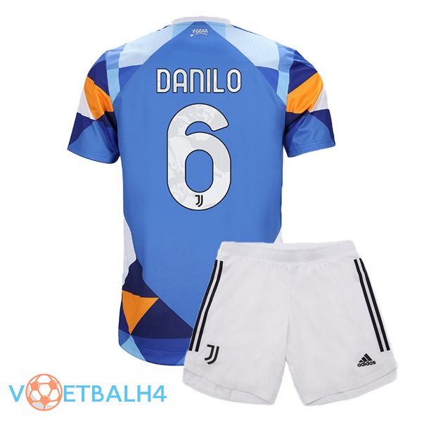 Juventus (DANILO 6) jersey kinderen vierde blauw 2021/2022