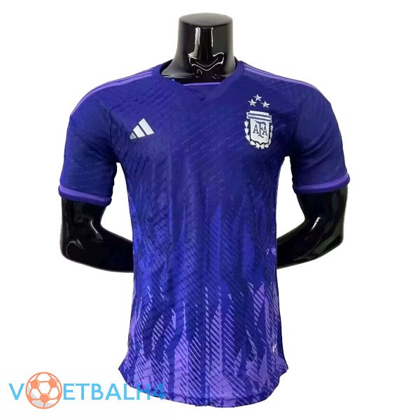 Argentinië 3 sterren voetbal jersey uit wereldbeker 2022