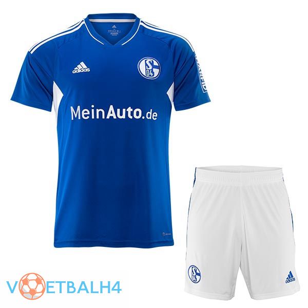 Schalke 04 kinderen voetbal jersey thuis blauw 2022/2023