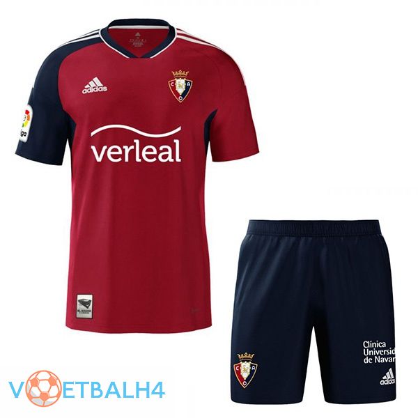 CA Osasuna kinderen voetbal jersey thuis rood 2022/2023