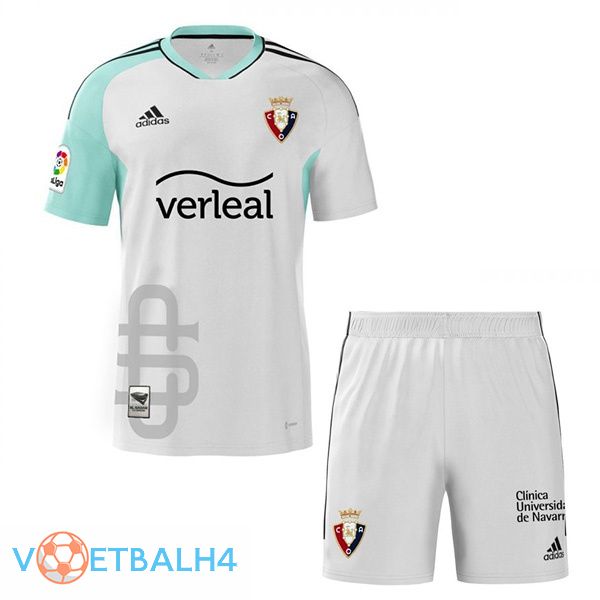 CA Osasuna kinderen voetbal jersey derde wit 2022/2023