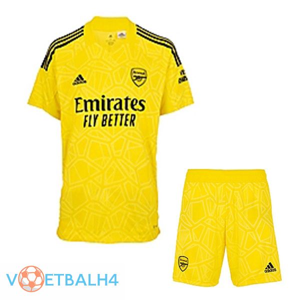 Arsenal kinderen voetbal jersey doelman geel 2022/2023