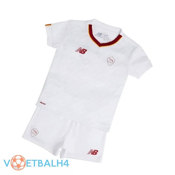 AS Monaco kinderen voetbal jersey uit wit 2022/2023