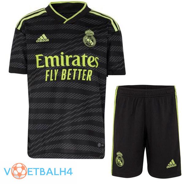 Real Madrid kinderen voetbal jerseys derde zwart 2022-2023