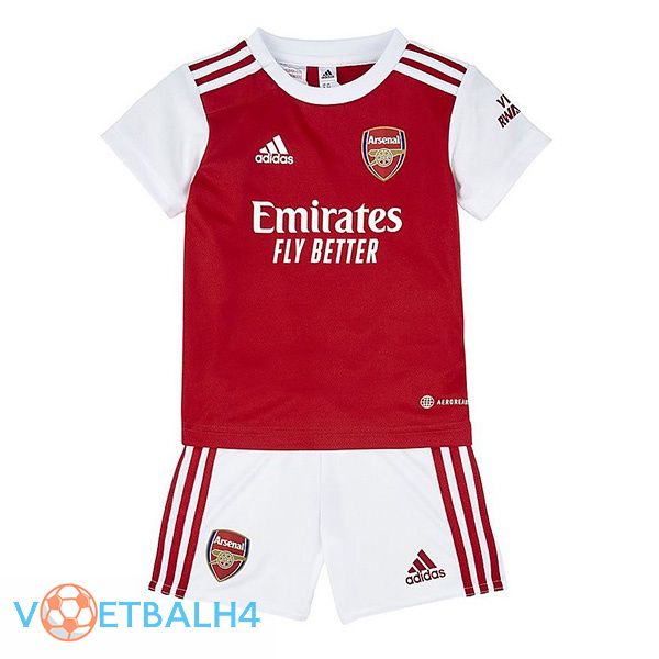 Arsenal jersey kinderen thuis rood wit 2022/2023