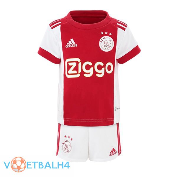 AFC Ajax kinderen voetbal jerseys thuis wit rood 2022-2023