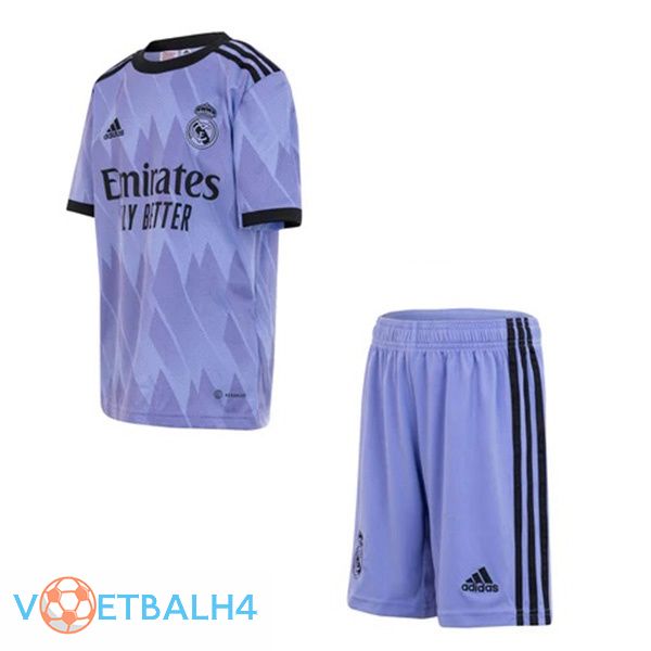 Real Madrid kinderen voetbal jerseys uit paars 2022-2023