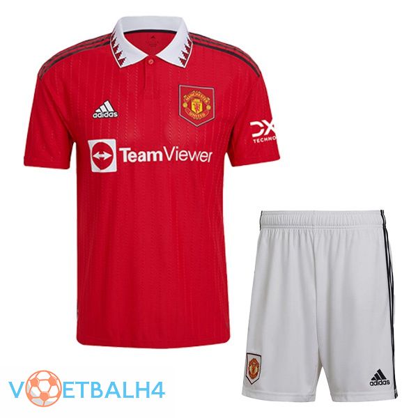 Manchester United kinderen voetbal jersey thuis rood 2022/2023