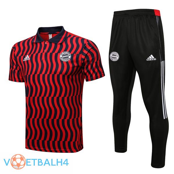 Bayern Munich polo shirt + broek rood 2022/2023