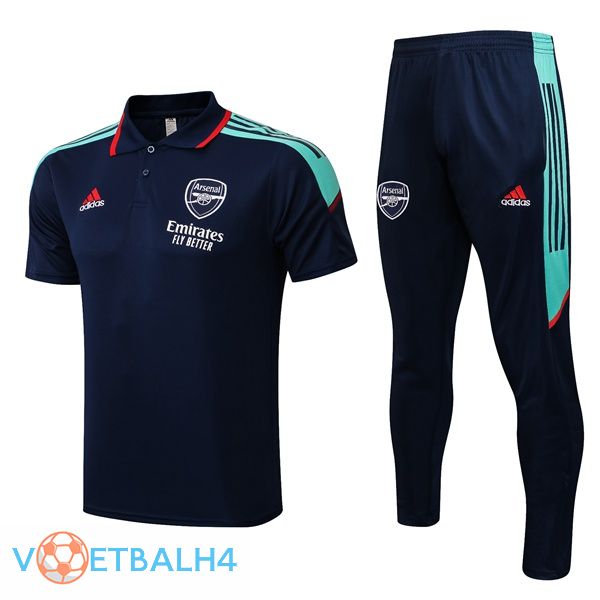 Arsenal + broek blauw koninklijk Polo Shirt 2021/2022