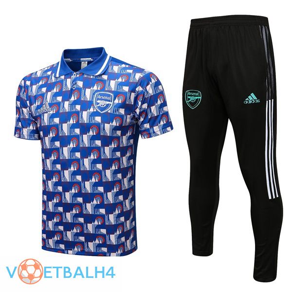 Arsenal polo shirt + broek blauw 2022/2023