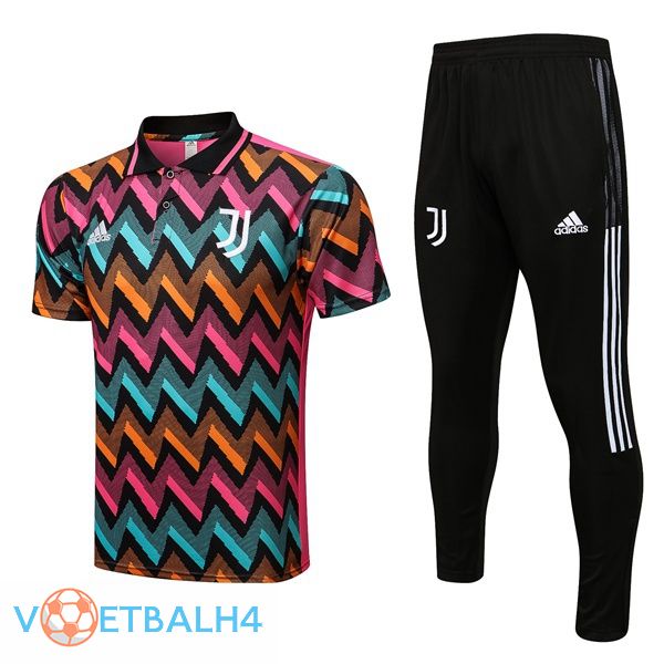 Juventus polo shirt + broek blauw Rose 2022/2023