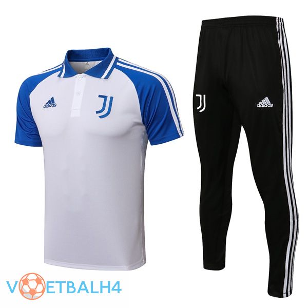 Juventus + broek wit blauw Polo Shirt 2021/2022