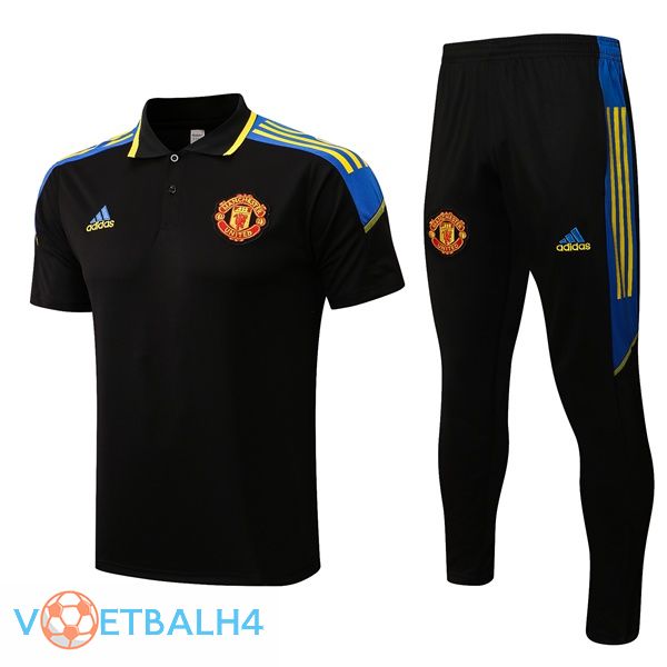 Manchester United + broek zwart Polo Shirt 2021/2022