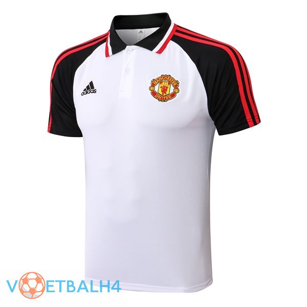 Manchester United wit zwart Polo Shirt 2021/2022