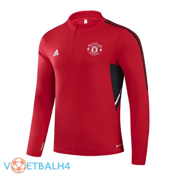 Manchester United Training Sweatshirt rood 2022/2023