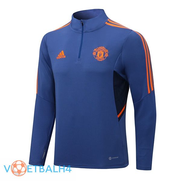 Manchester United Training Sweatshirt blauw 2022/2023