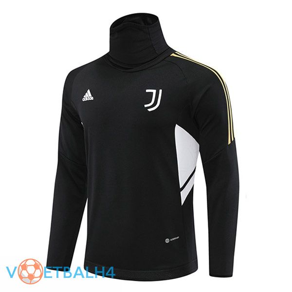 Juventus Training Sweatshirt High Collar zwart 2022-2023