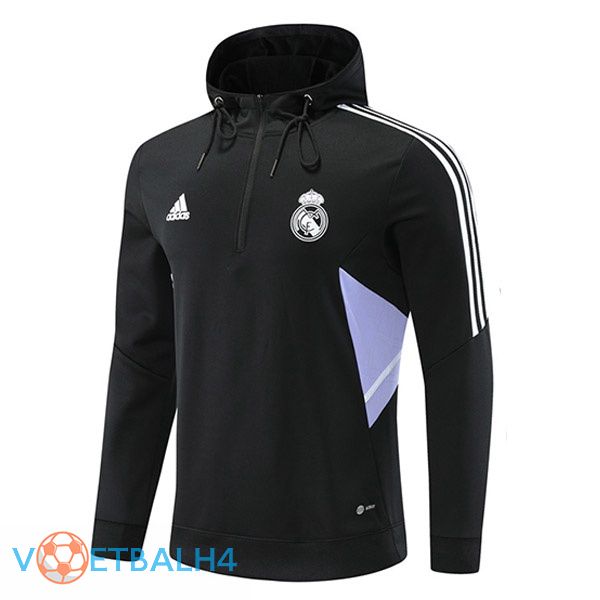 Real Madrid Hooded Sweater zwart 2022-2023