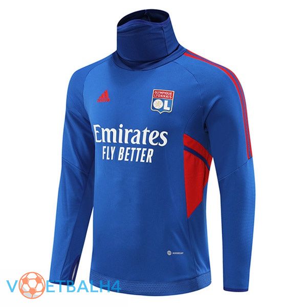 Olympique Lyonnais Training Sweatshirt High Collar blauw 2022-2023