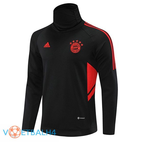 Bayern Munich Training Sweatshirt High Collar zwart 2022-2023