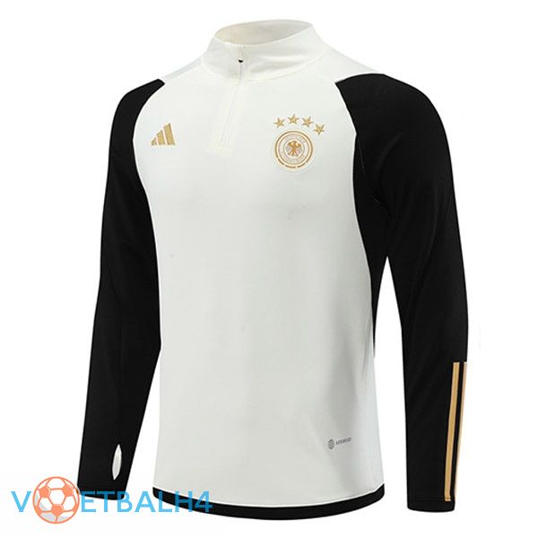 Duitsland Training Sweatshirt wit zwart 2022-2023