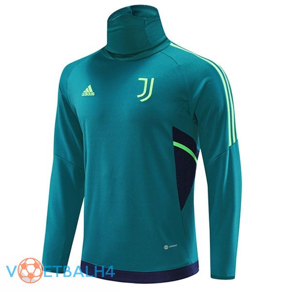 Juventus High collar Training Sweatshirt groente 2022/2023