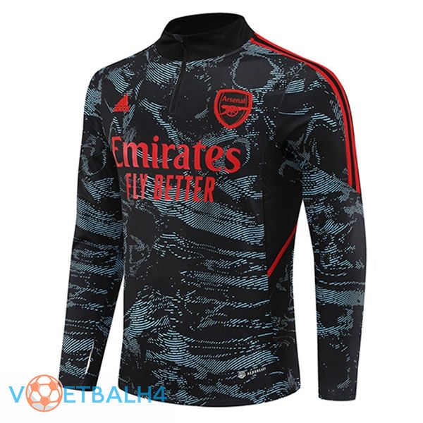 Arsenal Training Sweatshirt blauw rood 2022/2023