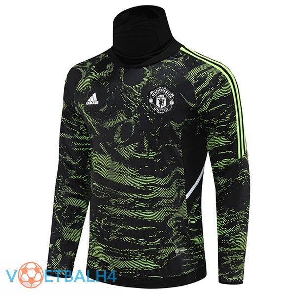 Manchester United High collar Training Sweatshirt groente 2022/2023