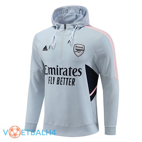 Arsenal Training Sweatshirt Hoodie grijs 2022/2023